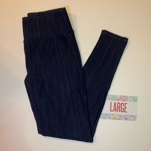 AGNES & DORA Knit Denim Jeggings Dark Wash, L, EUC